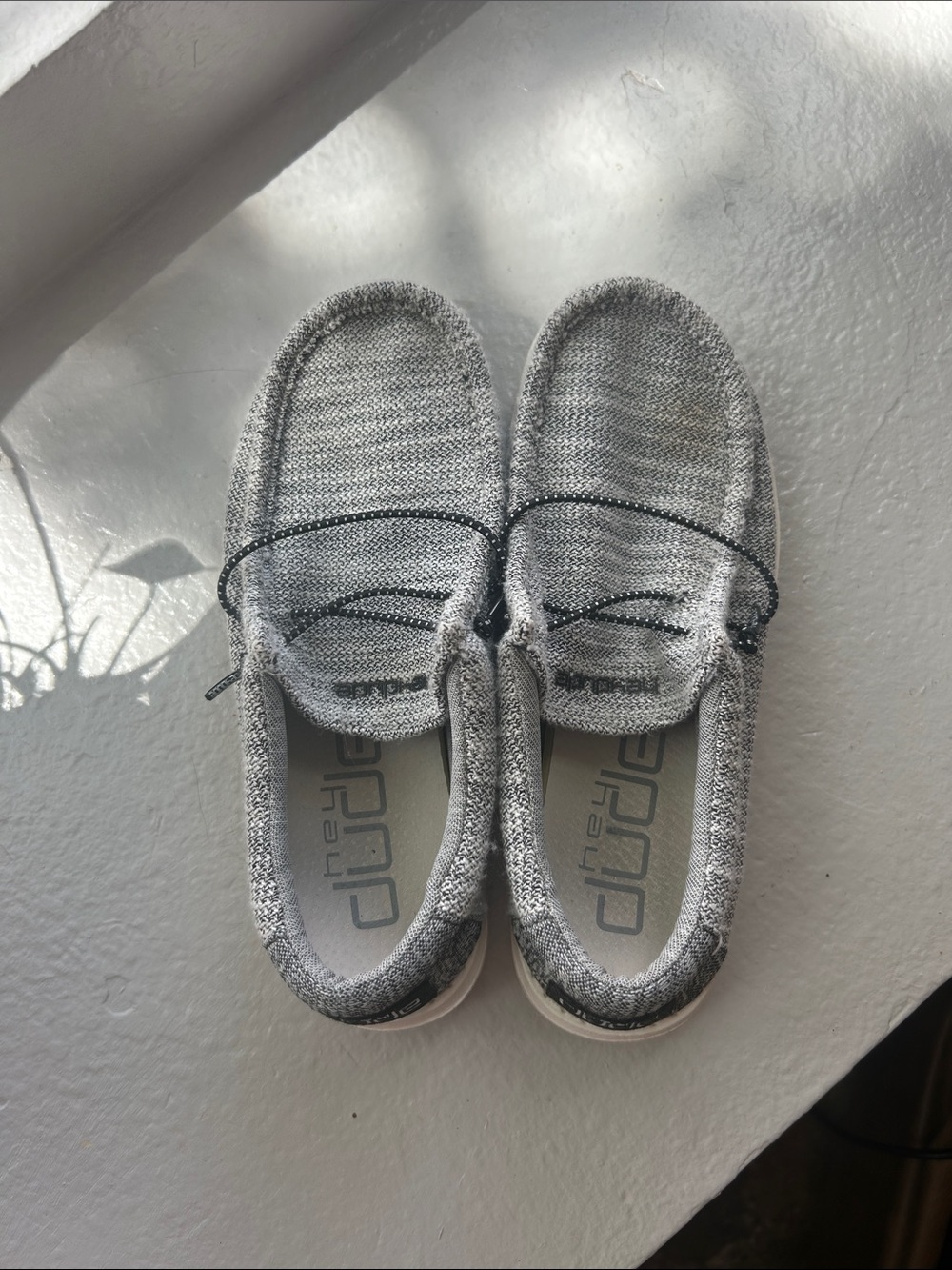 Hey Dude Kids Moccasins in Heather Gray